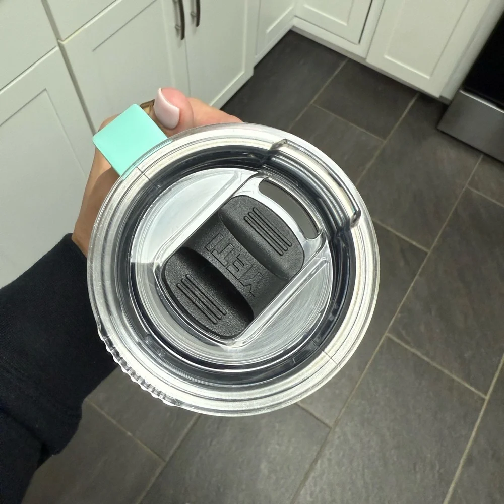 YETI Seafoam Green Tumbler with Handle - Picture 4 of 5